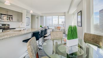 Oversized, 10' double paned windows offering spectacular views